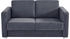 INOSIGN Schlafsofa Mia grau 159x88x87cm mit 2 Einzelauszügen Längsschläfer anthrazit