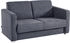 INOSIGN Schlafsofa Mia grau 159x88x87cm mit 2 Einzelauszügen Längsschläfer anthrazit