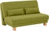 Home Affaire Schlafsofa Gina grün 140x86x95cm Chenille vom Sofa zum Bett mit einem Handgriff, 4 Breiten, Nierenkissen grün