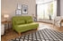 Home Affaire Schlafsofa Gina grün 140x86x95cm Chenille vom Sofa zum Bett mit einem Handgriff, 4 Breiten, Nierenkissen grün