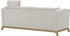 Home Affaire 3-Sitzer Viva beige (linen) 213x84x93cm mit Holzrahmen Eiche linen