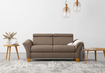 Home Affaire 2,5-Sitzer Lindgren braun (nuss) 185x84x93cm mit TV-Funktion, links oder beidseitig, Kopfteilverstellung nuss