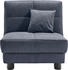 ell+ell Schlafsofa Tilda blau (dunkelblau) 85x90x100cm 85 cm inkl. 1 Zierkissen dunkelblau