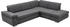 DIE PLANBAR Ecksofa MP-IN17041 L-Form 320x85x260cm Sitztiefenverstellung optional mit Kopfteilverstellung & Bettfunktion grau