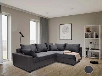 Collection AB Ecksofa Parma L-Form grau 224x42x161cm Bettkasten, inklusive Kissen, Bonellfederkern anthr