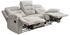 luma-home 3-Sitzer-Relaxsofa 220x103x98 cm Chenille grau