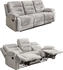 luma-home 3-Sitzer-Relaxsofa 220x103x98 cm Chenille grau