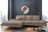 Willi Schillig Ecksofa enjoy&MORE elegant L-Form braun stone z59 310x87x185cm Chenille Longlife Xtra-Leder Z59