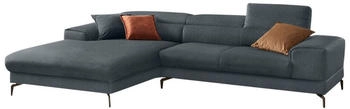Willi Schillig Ecksofa piedroo elegant L-Form blau marine r66 303x70x193cm Chenille-Flachgewebe R66