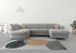 sit&more Wohnlandschaft Apulia U-Form grau 304x78x192cm Webstoff Luxus-Microfaser Euphoria