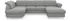 sit&more Wohnlandschaft Apulia U-Form grau 304x78x192cm Webstoff Luxus-Microfaser Euphoria