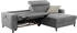 Jockenhöfer Ecksofa GRUPPE Doppio L-Form elektromotorischer Relaxfunktion grau 247x100cm
