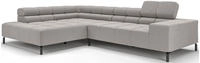 Home affaire Ecksofa "Ancona New, wahlweise motorische Sitztiefenverstellung, auch in