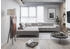 INOSIGN Ecksofa Ancona motorische , Cord grau hellgrau 321x216cm