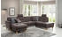 Home Affaire Wohnlandschaft Palmera U-Form grau anthrazit 308x89x212cm Luxus-Microfaser Lederoptik