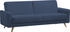 exxpo 3-Sitzer Samso, elegant aktueller Cord Bezug, Kippcouch blau navy 222x89x93cm Schlafsofa