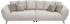 exxpo Big-Sofa Triton beige 311x95x130cm inkl.10-teiliges Kissenset,gemütliches Megasofa,viel Platz zum Relaxen beige