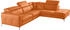 Egoitaliano Ecksofa Matt L-Form orange 285x100x221cm Naturleder geschliffen pigmentiert