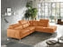 Egoitaliano Ecksofa Matt L-Form orange 285x100x221cm Naturleder geschliffen pigmentiert