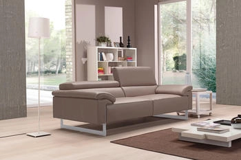 Egoitaliano 2,5-Sitzer Malika beige safari 216x94x107cm Naturleder pigmentiertit