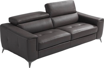 Egoitaliano 2,5-Sitzer Francine Loungesofa schwarz 213x100x106cm Naturleder pigmentiertit einer