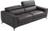 Egoitaliano 2,5-Sitzer Francine Loungesofa schwarz 213x100x106cm Naturleder pigmentiertit einer