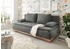 ED EXCITING DESIGN Schlafsofa Mila braun 208x93x105cm Rücken- Armlehnkissen braun