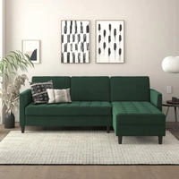 Dorel Home Ecksofa "Presley, L-Form," Ecksofa mit Bett-Funktion und Stauraum,