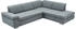 DIE PLANBAR Ecksofa MP-IN17041 L-Form grau steel 320x85x260cm Kopfteilverstellung & steel