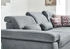 DIE PLANBAR Ecksofa MP-IN17041 L-Form grau steel 320x85x260cm Kopfteilverstellung & steel