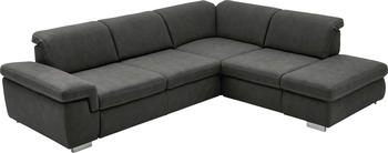 DIE PLANBAR Ecksofa MP-IN17041 L-Form grau anthrazit 320x85x260cm Kopfteilverstellung & anthrazit