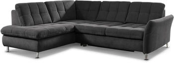 DIE PLANBAR Ecksofa MP-IN20016 L-Form schwarz 242x87x116cm Kopfstützen funktion, Kaltschaum-Polsterung schwarz