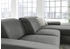 DIE PLANBAR Ecksofa MP-IN17041 L-Form grau anthrazit 325x85x195cm Kopfteilverstellung & anthrazit