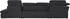 Cotta Collection Wohnlandschaft Holiday U-Form schwarz 386x86x265cm inkl. schwarz