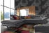 Cotta Collection Ecksofa Enterprise L-Form schwarz 277x91x104cm Softlux-Kunstleder, Luxus-Kunstleder Kopf- Armteilverstellung schwarz