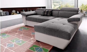 Cotta Collection Ecksofa Speedway L-Form beige sand, schoko 265x79x102cm Edles / Feine Kunstleder SOFTLUX / Luxus-Microfaser
