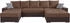 Collection AB Wohnlandschaft Josy U-Form braun braun raun 333x84x161cm Kunstleder SOFTLUX XXL-Recamiere 49