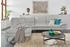 Calia Italia Ecksofa Dave, italienisches L-Form, erstklassiger grau 297x87x97cm BULL SORRRENTO Ottomane l