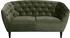 Actona 2-Sitzer GROUP Ria Couch Doppelsofa grün waldgrün 150x78x84cm Samtstoff Armlehnen waldgrün