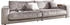 3C Candy Big-Sofa Enisa II elegantes Mega-Sofa, super toll verarbeitet silber 290x86x127cm