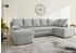 Jockenhöfer Arktis U-Form 260x85 cm Luxus-Microfaser Ottomane beidseitig