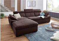 exxpo - sofa fashion Ecksofa "Salerno, inkl. Arm-& Kopfteilverstellung, bequem,