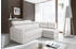 exxpo Ecksofa Arles Federkernunterfederung, L-Form weiß altweiß 225x94x165cm Kunstleder SOFTLUX Naturleder