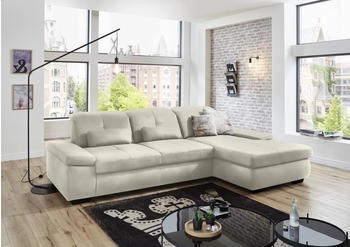 DIE PLANBAR Ecksofa MP-IN16012 L-Form, Federkern-Polsterung beige natur 309x85x195cm natur