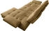 Calia Italia Ecksofa Toby Wing, L-Form, sensationellem beige senape quebec 288x90x153cm Synthetische Faser