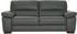 Calia Italia 3-Sitzer Gaia, hochwertiges Ledersofa erstklassigem grau 210x92x97cm SORRENTO BULL