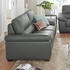 Calia Italia 3-Sitzer Gaia, hochwertiges Ledersofa erstklassigem grau 210x92x97cm SORRENTO BULL