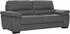 Calia Italia 3-Sitzer Gaia, hochwertiges Ledersofa erstklassigem grau 210x92x97cm SORRENTO BULL