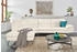 Calia Italia Ecksofa Dave, italienisches L-Form, erstklassiger weiß altweiß 297x87x97cm BULL SORRRENTO Ottomane