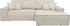 andas Ecksofa Finnley Schlafsofa 267 cm Bouclé, fein u. Cord, L-Form beige creme 267x85x167cm Bezugstoff